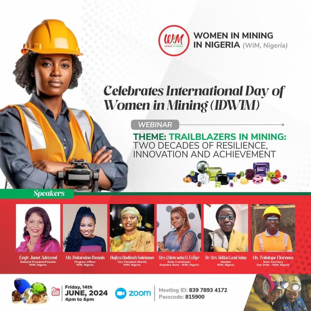 International Day of Women in Mining, Nigeria (IDWIMN)